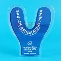 宝诗 BK03马蹄形蓝色咬合纸 200微米