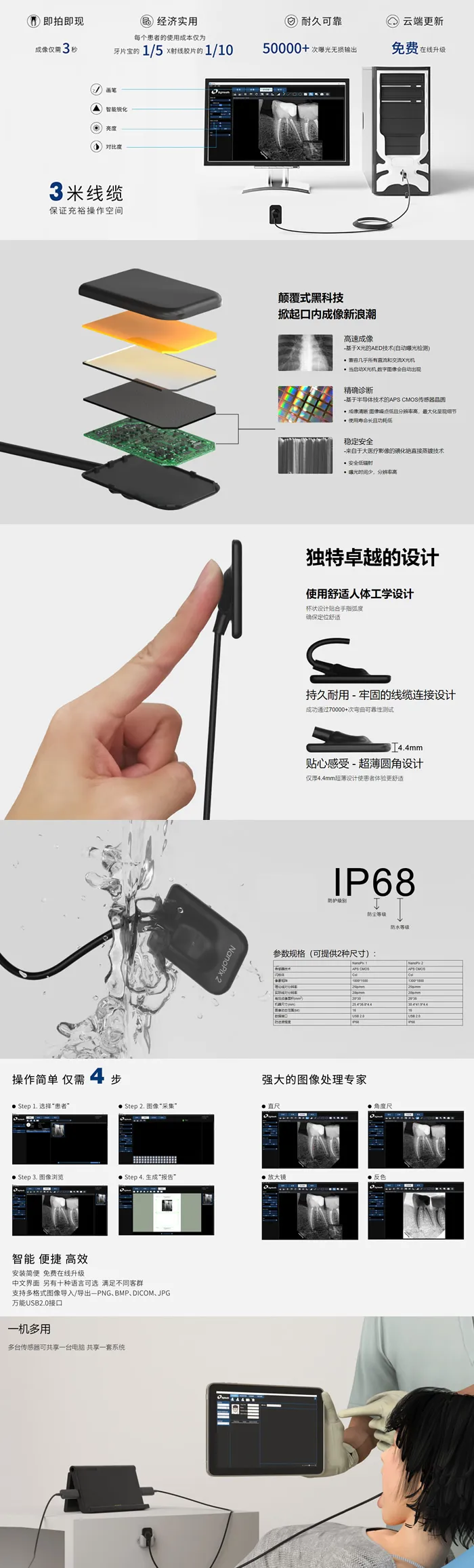 八颗牙 NanoPix 1 口内传感器图1.webp